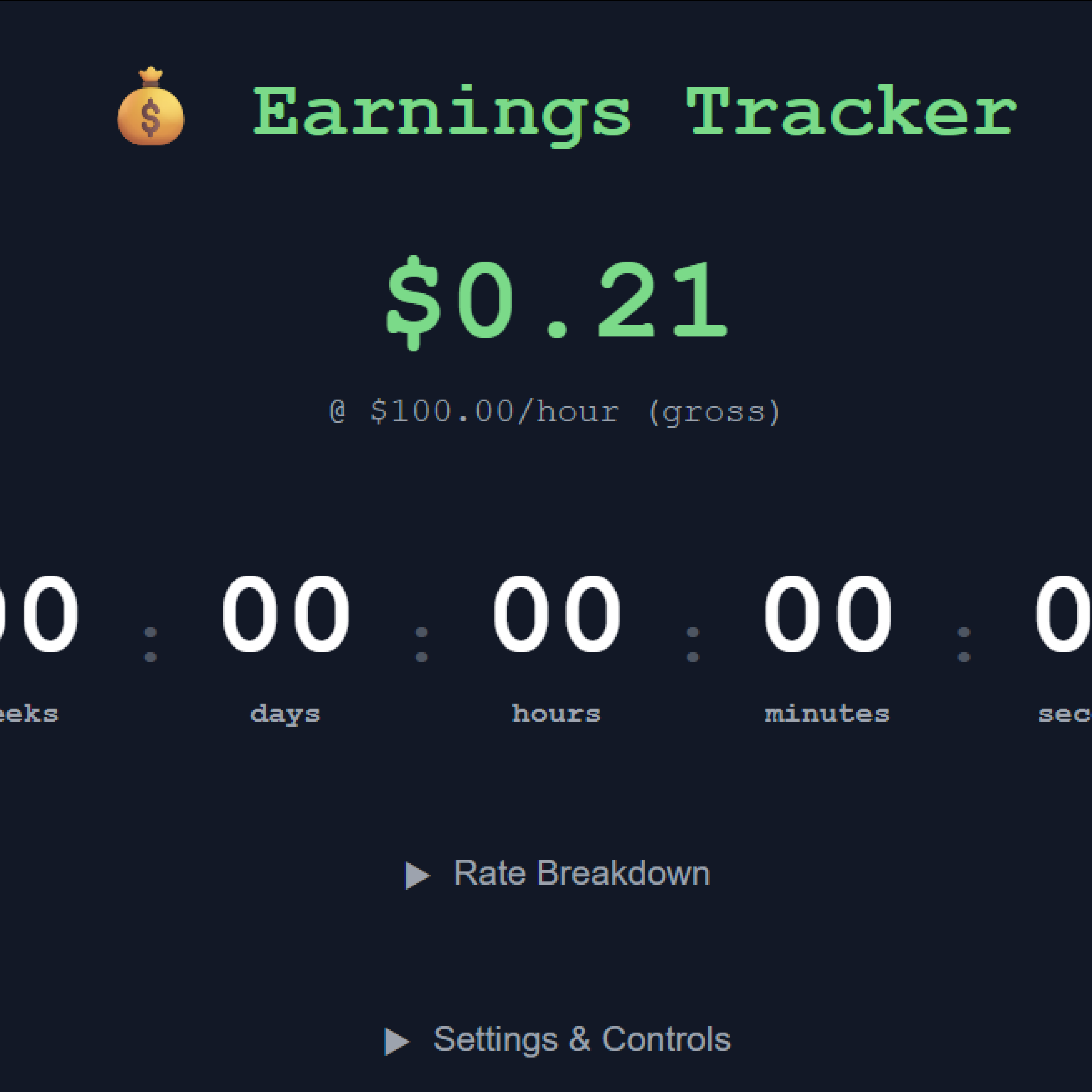 Earnings Tracker
